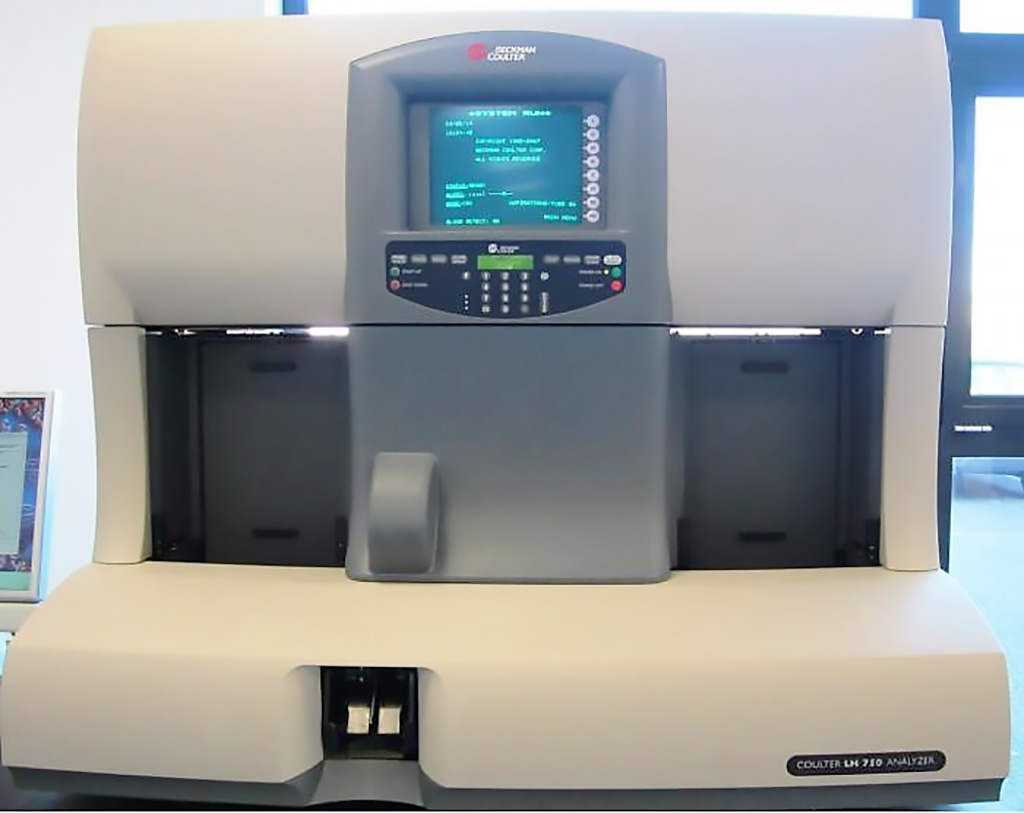 Image: The LH 750 hematology analyzer is equipped with advanced technologies with nucleated red blood cell (NRBC) enumeration and random access capabilities (Photo courtesy of Fameco Medical)