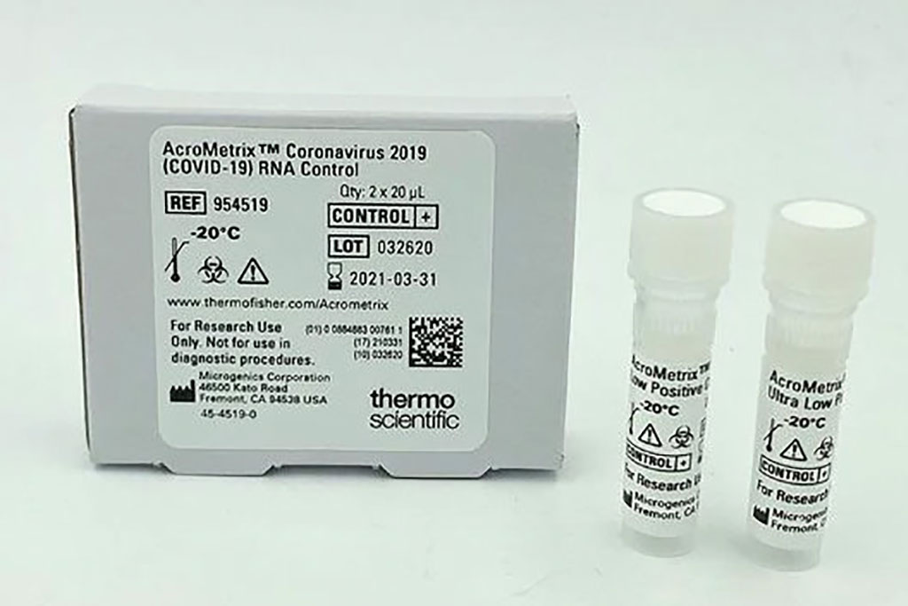 Image: The AcroMetrix Coronavirus 2019 (COVID-19) RNA Control (Photo courtesy of Thermo Fisher Scientific Inc.)