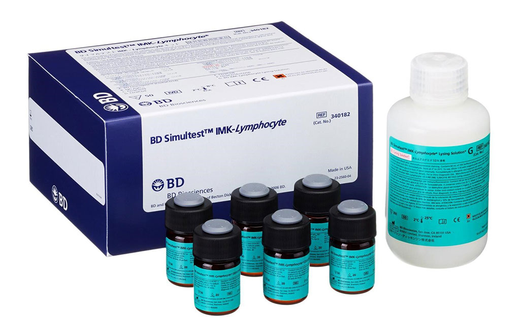Image: The Simultest IMK-Lymphocyte is a two-color direct immunoﬂuorescence reagent kit for enumerating percentages of the following mature human leucocyte subsets in erythrocyte-lysed whole blood (Photo courtesy of BDBiosciences).