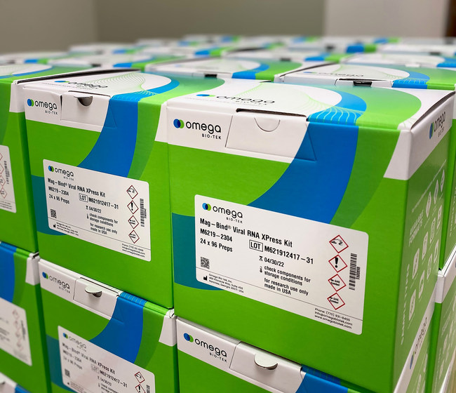 Image: The Mag-Bind Viral RNA Xpress Kit (Photo courtesy of Omega Bio-tek, Inc.)