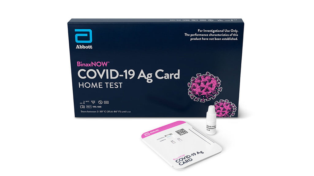 Image: BinaxNOW COVID-19 Ag Card Home Test (Photo courtesy of Abbott)