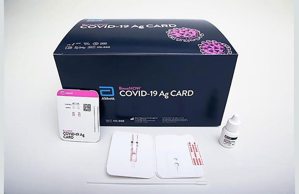 Image: BinaxNOW COVID-19 Ag Cards (Photo courtesy of Abbott Laboratories)