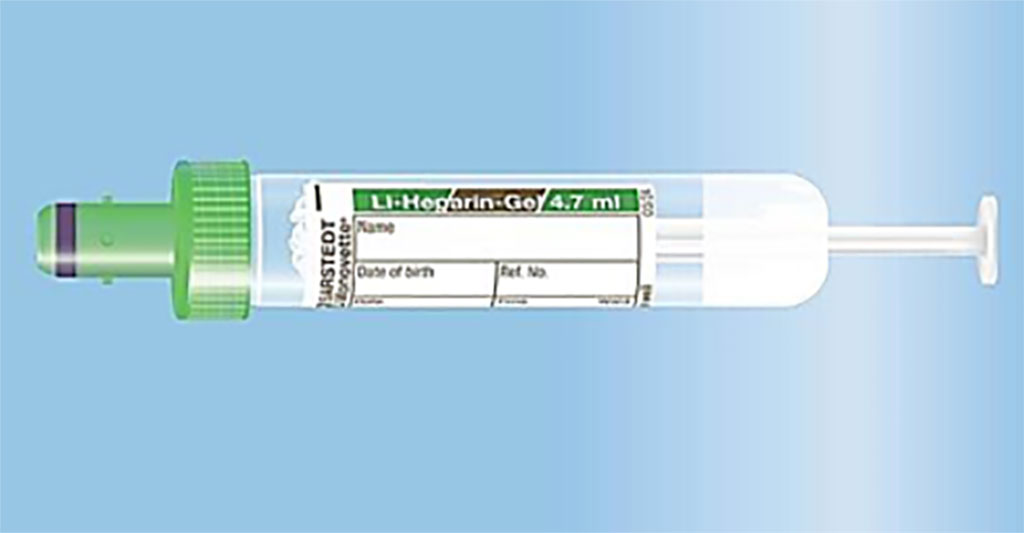 Image: The manual aspiration of the 4.7 mL S-Monovette Lithium-Heparin Gel tube reduces hemolytic sampling (Photo courtesy of SARSTEDT AG)