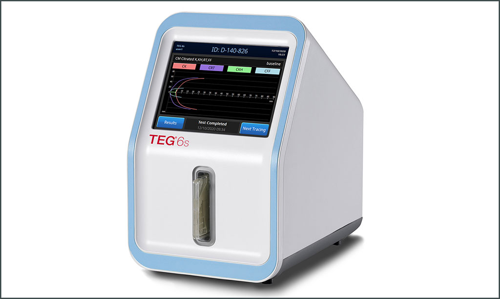 Image: TEG® 6s system (Photo courtesy of Haemonetics Corporation)