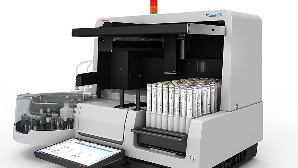 Image: The Phadia 200 instrument is capable of diagnostic testing menu of more than 700 different ImmunoCAP and EliA tests to aid in the diagnosis of allergy and autoimmune diseases (Photo courtesy of Thermo Fisher Scientific)
