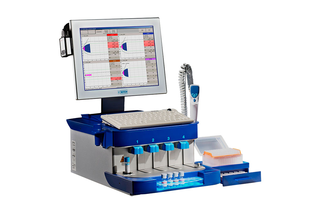 Image: ROTEM delta analysis helps optimize patient treatment and monitor results. Four channels and a comprehensive reagent portfolio aid in the evaluation of coagulopathies (Photo courtesy of Werfen)