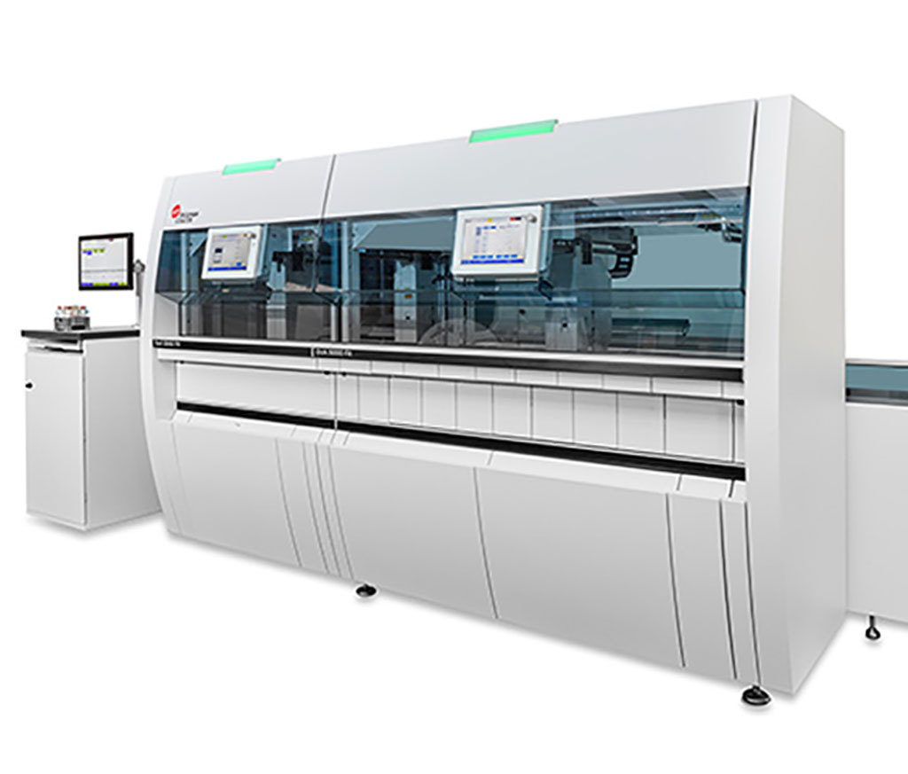 Image: The new DxA 5000 Fit Workflow Automation System was demonstrated at AACC 2022 (Photo courtesy of Beckman Coulter)