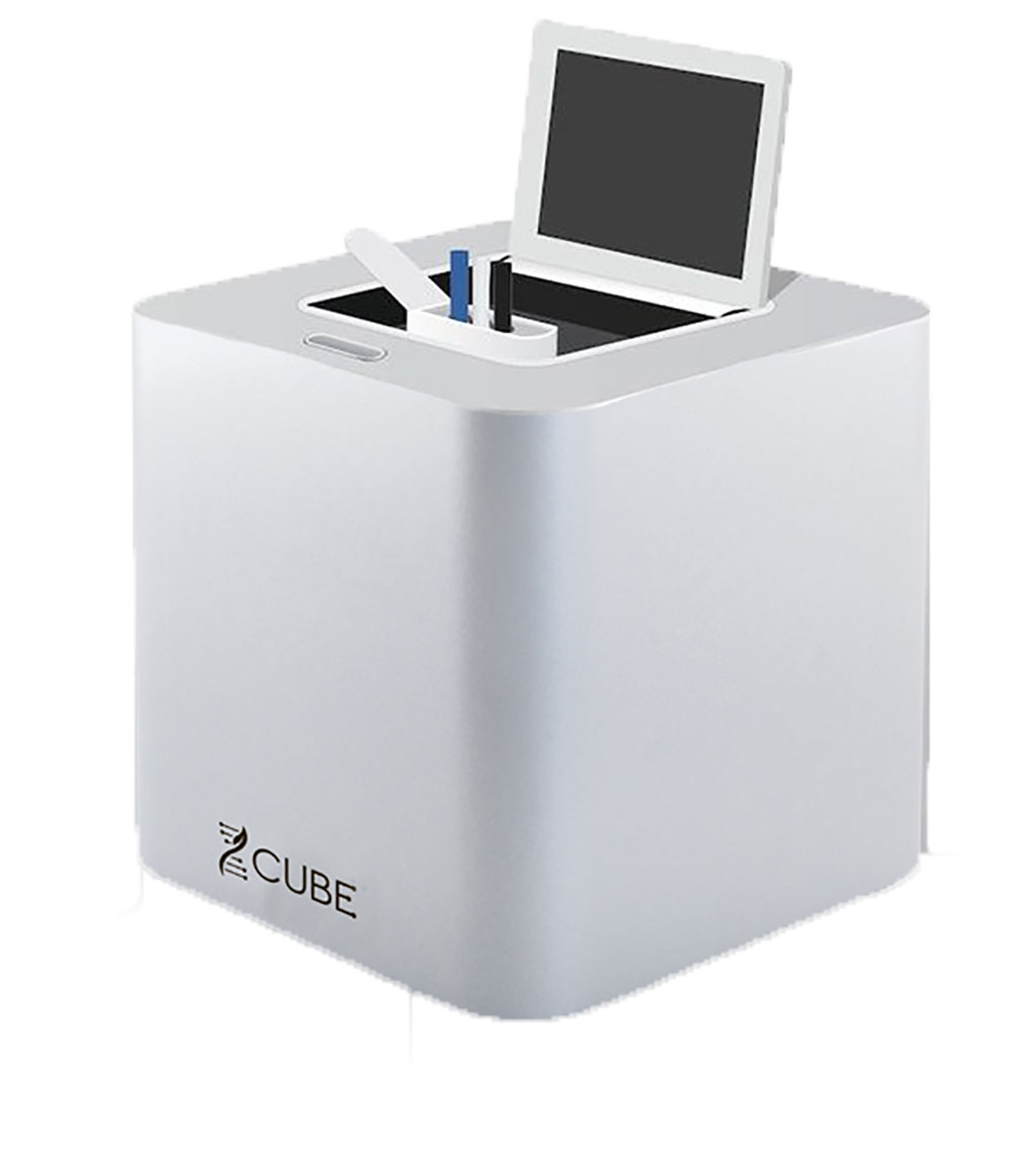 Image: Genomadix Cube is a fast, accurate, and portable molecular analyzer that uses the same PCR technology as a full service lab (Photo courtesy of Genomadix)