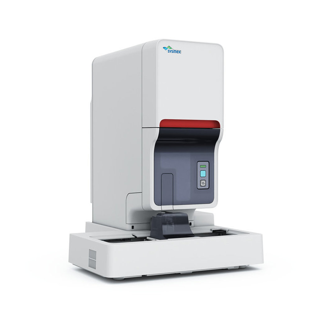 Image: The XN-31 hematology analyzer on which the prototype for malaria detection was based (Photo courtesy of Sysmex Corporation)