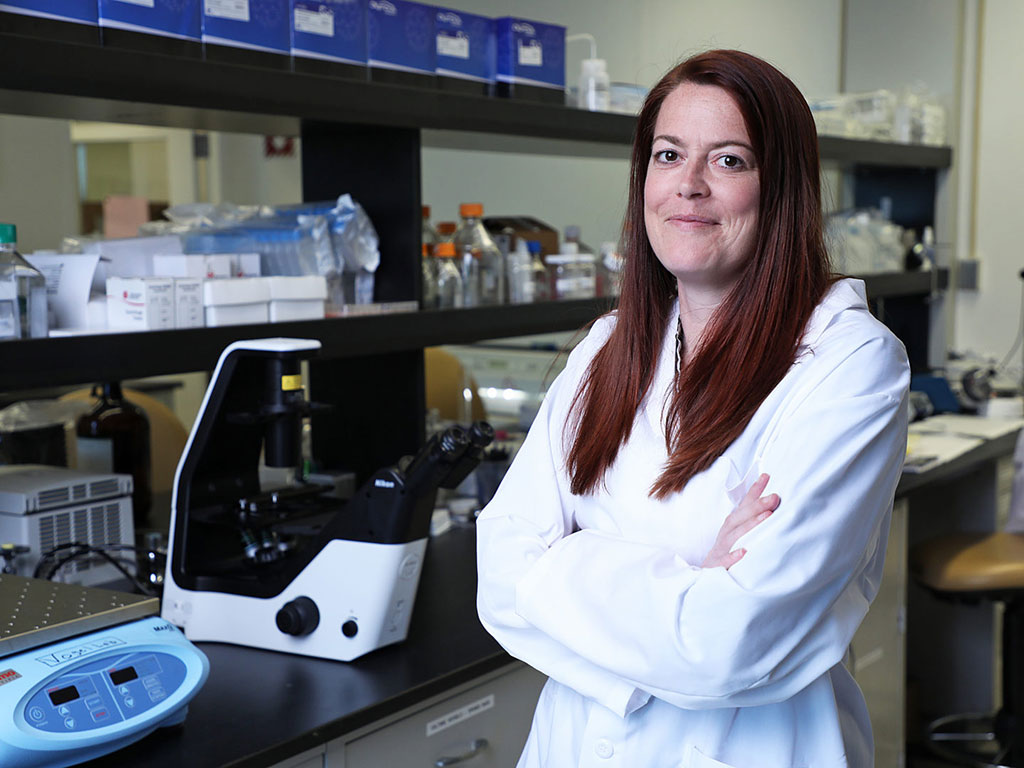Image: Claire Carter, Ph.D., an expert in MALDI, led the new research (Photo courtesy of CDI)