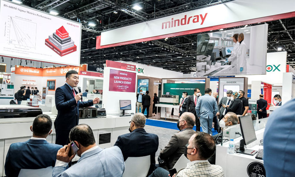 Image: The latest innovations and solutions on display at Medlab Middle East 2023 (Photo courtesy of Mindray)