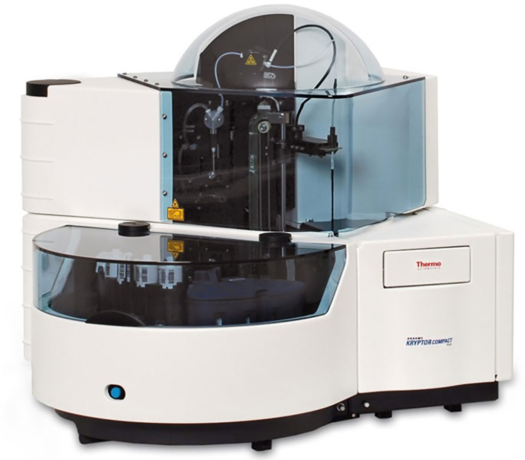 Image: The new assays are designed to run on the B•R•A•H•M•S KRYPTOR compact PLUS clinical chemistry analyzer (Photo courtesy of Thermo Fisher)