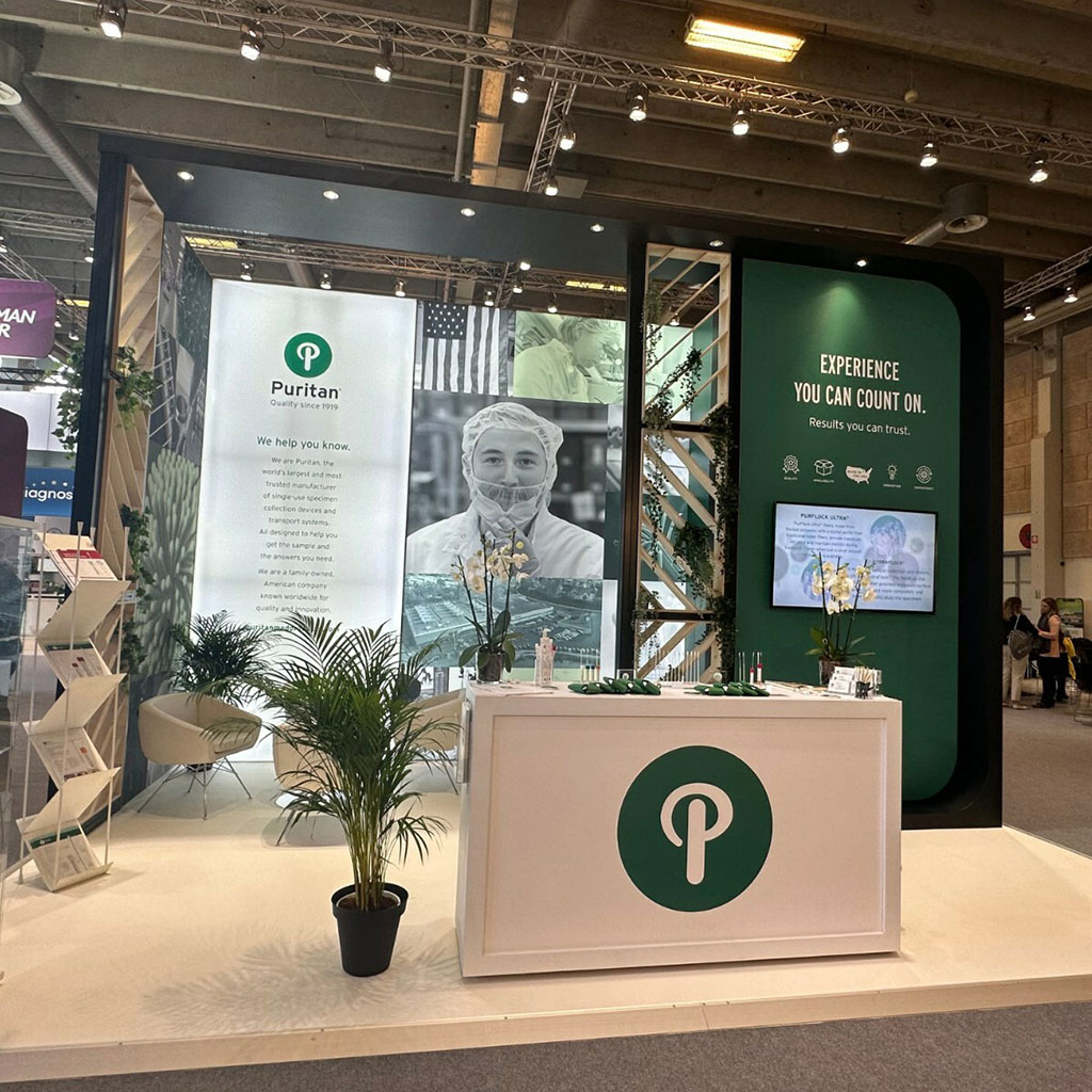 Image: Puritan is introducing its product offerings to global experts and potential customers at AACC 2023 (Photo courtesy of Puritan)