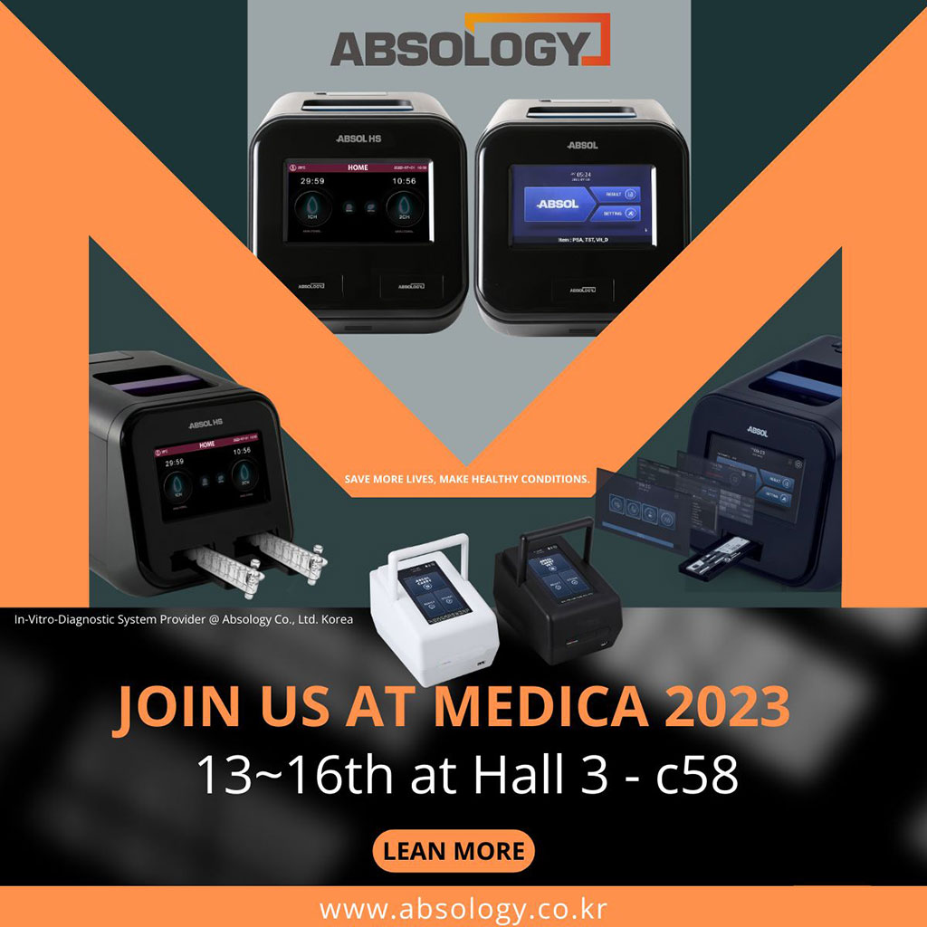 Image: Absology is sharing its latest products and services at MEDICA 2023 (Photo courtesy of Absology)