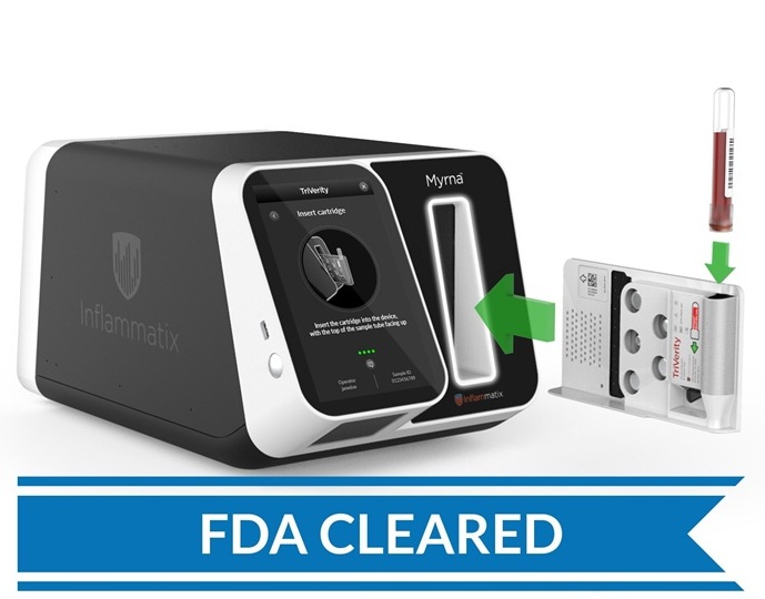 Image: TriVerity Test is the first and only molecular blood test that can both identify bacterial and viral infections (Photo courtesy of Inflammatix) Image: TriVerity Test is the first and only molecular blood test that can both identify bacterial and viral infections (Photo courtesy of Inflammatix)