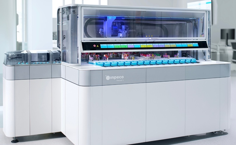 Image: The FlexLab X next-generation automation system has made its European debut (Photo courtesy of Inpeco)
