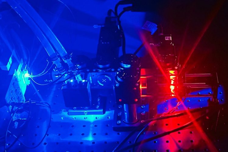 Image: This image shows a second-generation version of the device that can also measure cell morphology (Photo courtesy of MIT)