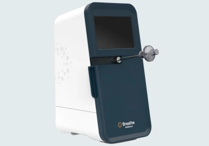Image: The second-generation sampler currently under development (Photo courtesy of Breathe BioMedical)