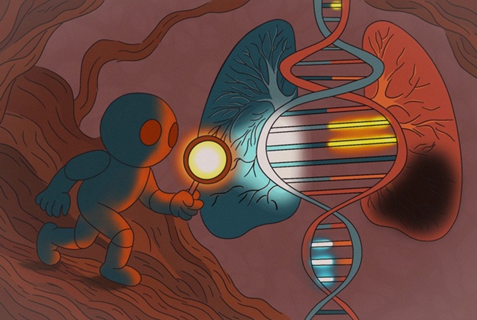Image: The new method uses a generative AI model to amplify limited gene expression data (Photo courtesy of Camila Felix/Northwestern University)
