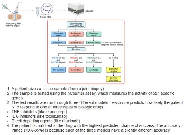 Image: How the predictive test works (Photo courtesy of QMUL)