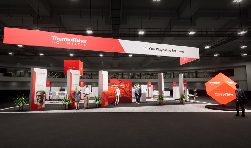 Image: Thermo Fisher’s booth at ADLM 2025 (Photo courtesy of Thermo Fisher)