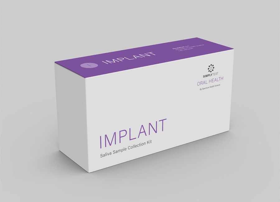 Image: The Oral Health-IMPLANT test screens for eight key bacterial pathogens associated with peri-implantitis (Photo courtesy of SimplyTest)