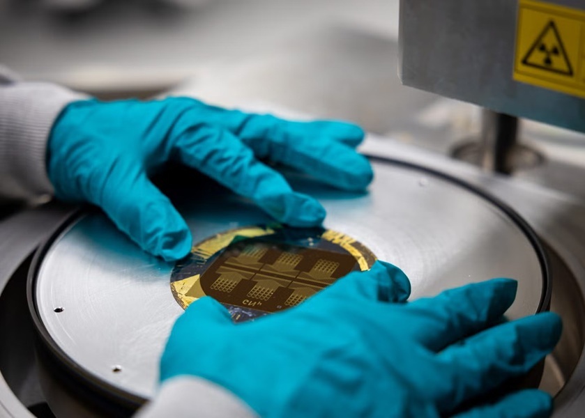 Image: The patch technology allows for the collection of interstitial fluid (Photo courtesy of Georgetown University)