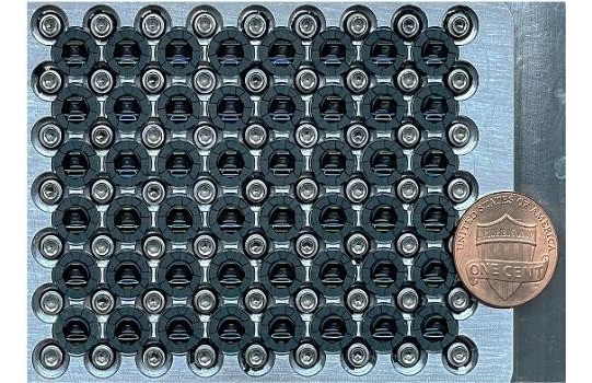 Image: A close-up view of the PANORAMA microscope’s camera array (Photo courtesy of Roarke Horstmeyer/Duke University)