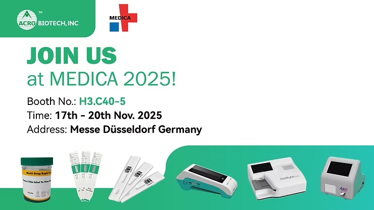 Image: Acro Biotech invites attendees to explore a portfolio spanning DOA testing, FIA rapid test kits, and urine analysis (Photo courtesy of Acro Biotech) Image: Acro Biotech invites attendees to explore a portfolio spanning DOA testing, FIA rapid test kits, and urine analysis (Photo courtesy of Acro Biotech)
