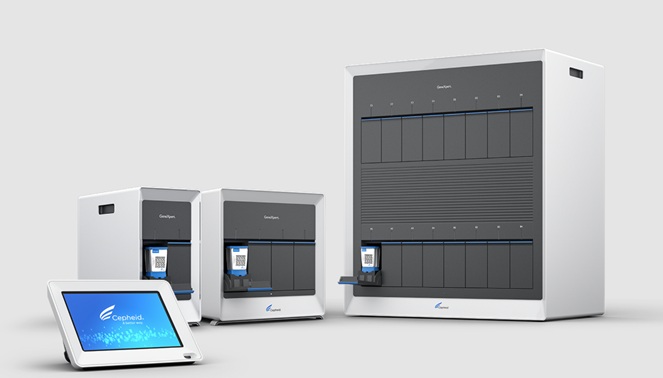 Image: The test runs on GeneXpert systems with ten colour modules, enabling detection of over ten pathogens or biomarkers (photo courtesy of Cepheid)