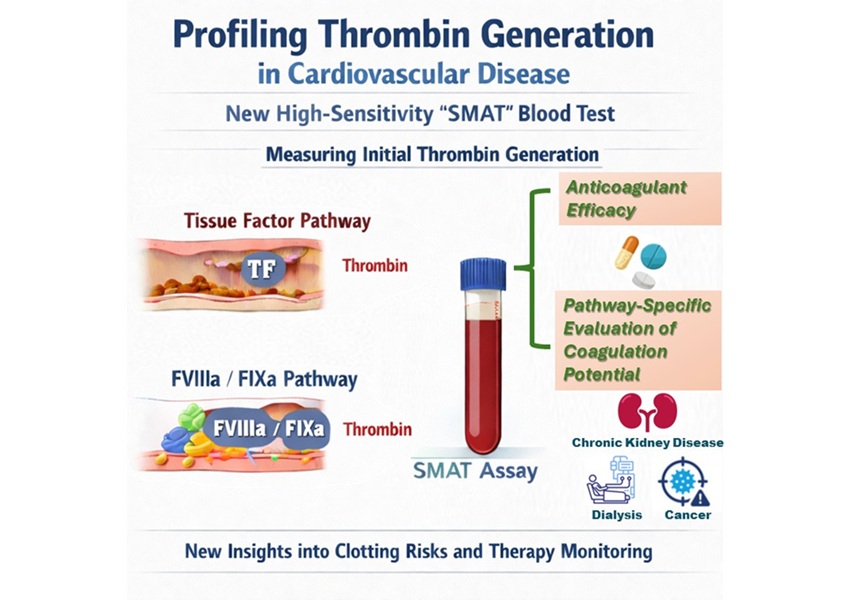 Image: Characterizing early thrombin generation in cardiovascular disease with a high-sensitivity coagulation assay (Akira Fujiyama, et al., J. Thromb. Haemost., DOI: 10.1055/a-2751-8379)