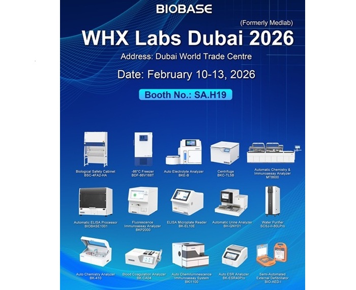 Image: Featured at the BIOBASE booth are biological safety cabinets, ultra-low temperature freezers and centrifuges, as well more than 10 types of in vitro diagnostic products (Photo courtesy of BIOBASE)