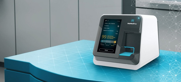 Image: The MeMed BV Flex assay runs on the MeMed Key platform (photo courtesy of MeMed)