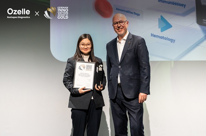 Image: Ozelle Wins German Innovation Award Gold (photo courtesy of Ozelle)