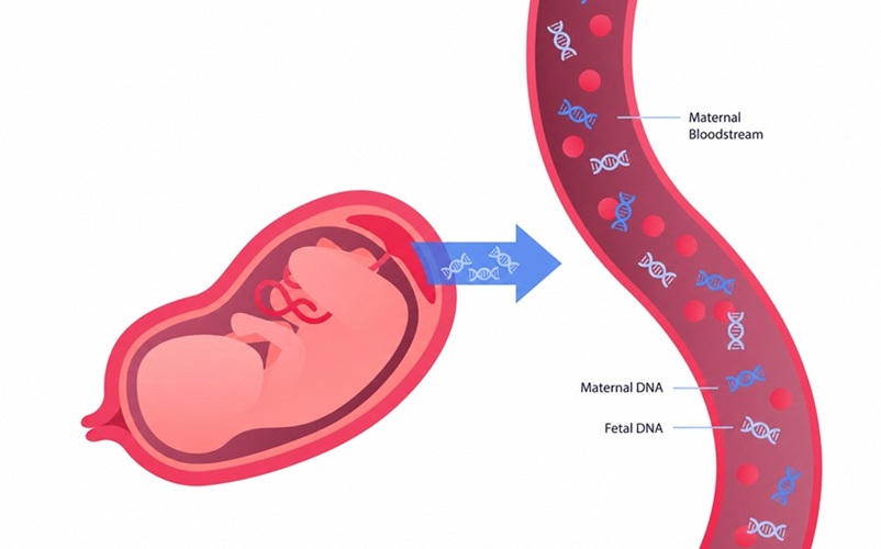 Image: Using deep sequencing of cell-free fetal DNA from maternal blood and advanced computational analysis, the method reconstructs fetal variants across the exome (Image credit: Adobe Stock)