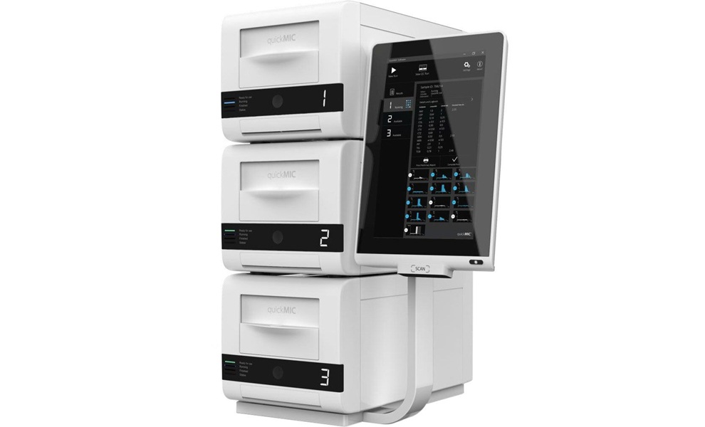 Image: QuickMIC is an IVD solution for rapid antibiotic susceptibility testing, using microfluidics and real-time imaging to deliver results in 2–4 hours (Photo courtesy of Hardy Diagnostics)