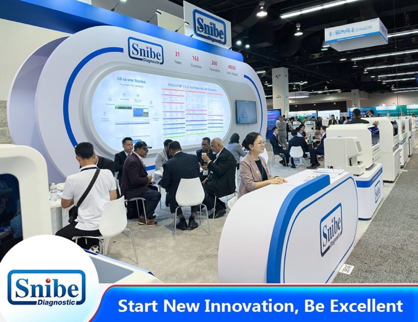 Image: Visitors to SNIBE’s booth at ADLM can experience live demos of the company\'s latest cutting-edge solutions (Photo courtesy of SNIBE) Image: Visitors to SNIBE’s booth at ADLM can experience live demos of the company\'s latest cutting-edge solutions (Photo courtesy of SNIBE)