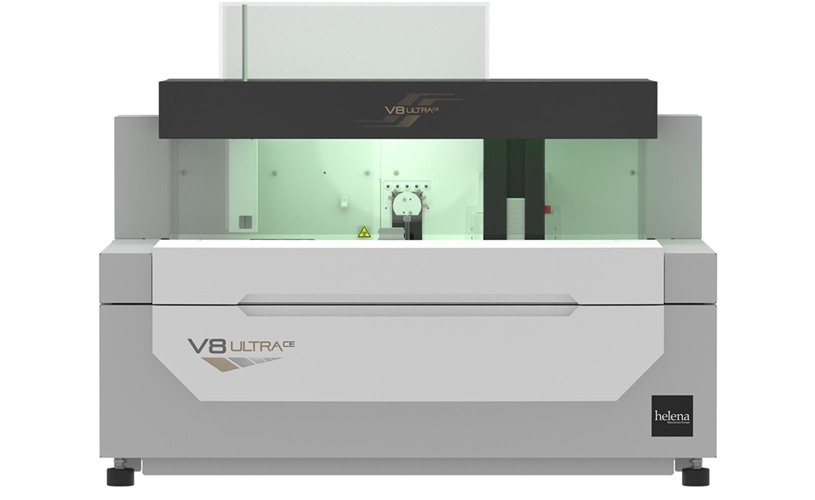 Image: The new V8 UltraCE is a next-generation capillary electrophoresis analyzer designed to provide faster, more connected, and flexible workflows (Photo courtesy of Helena Laboratories) Image: The new V8 UltraCE is a next-generation capillary electrophoresis analyzer designed to provide faster, more connected, and flexible workflows (Photo courtesy of Helena Laboratories)