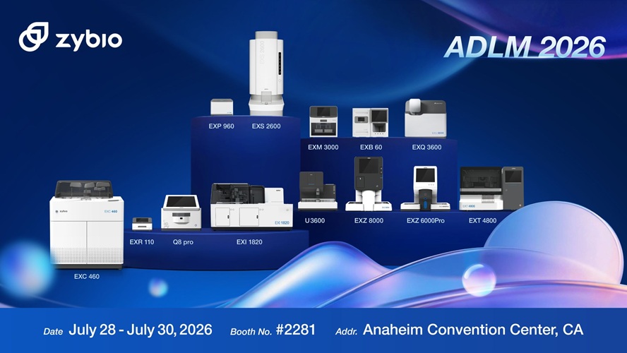 Image: At ADLM 2026, Zybio is demonstrating an integrated portfolio intended to support workflows ranging from routine blood-cell and immunoassay testing to microorganism identification, coagulation analysis, and high-sensitivity mass spectrometry. (Photo courtesy of Zybio) Image: At ADLM 2026, Zybio is demonstrating an integrated portfolio intended to support workflows ranging from routine blood-cell and immunoassay testing to microorganism identification, coagulation analysis, and high-sensitivity mass spectrometry. (Photo courtesy of Zybio)