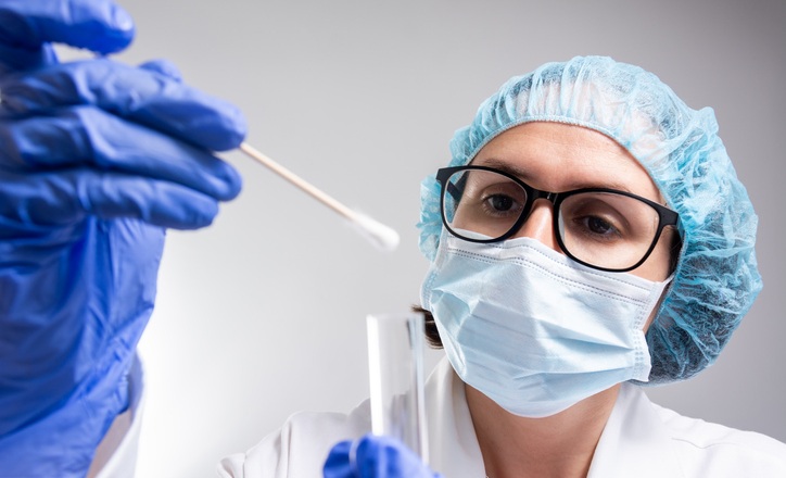 Image: The test being developed offers a noninvasive oral swab test that measures the ratio of two naturally occurring oral proteins (Image Credit: iStock)