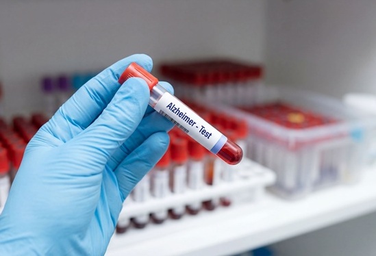 Image: Researchers found that combining two Alzheimer’s tests—a p-tau217 blood test and APOE genotyping—can predict symptom onset in people who are not yet experiencing symptoms (Image Credit: Adobe Stock)