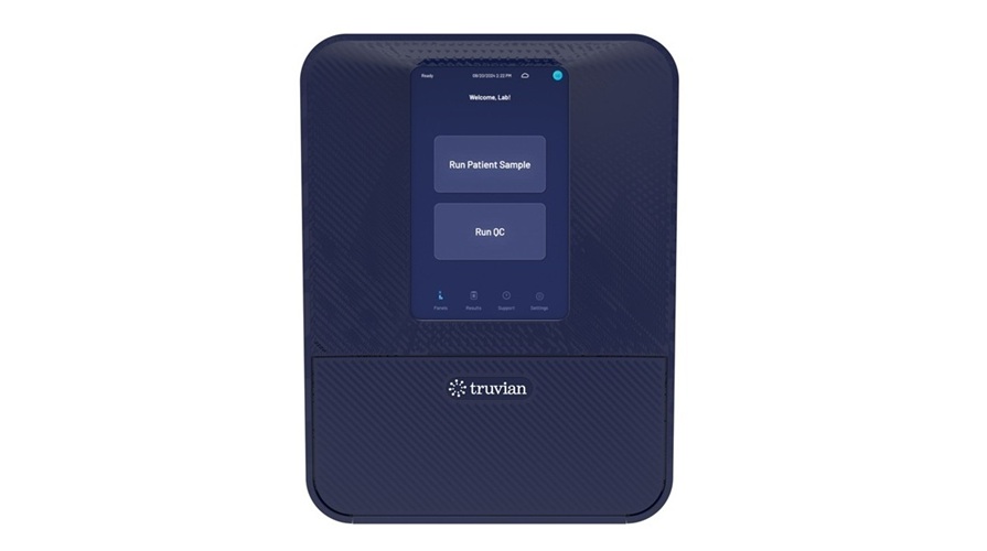 Image: TruVerus is designed to deliver a broad menu of routine blood tests from a small blood sample on a single, automated benchtop platform (Photo courtesy of Truvian Health)