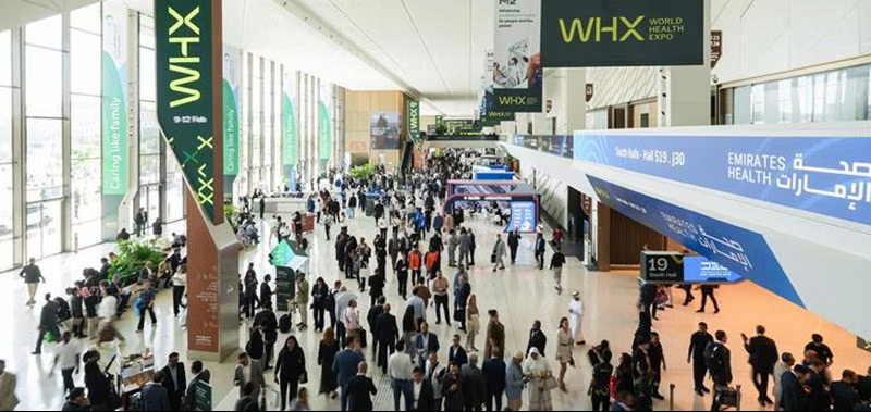 Image: WHX returns to Dubai Exhibition Centre, Expo City, and Dubai World Trade Centre from 5–28 January 2027, with more than 235,000 professional visits, over 4,200 exhibitors, and representatives from more than 195 countries expected. (Photo courtesy of World Health Expo)