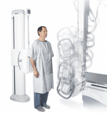 Image: VolumeRAD offers improved detection and management of patients with lung nodules compared to conventional X-ray imaging of the chest (Photo courtesy of GE Healthcare).