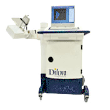 Image: The Dilon molecular breast imaging detector is available in two sizes: the standard Dilon 6800: 15 x 20 cm, and the Dilon 6800 Acella: (20 x 25 cm. The technology allows imaging close to the chest wall, thereby minimizing dead space with a portable gantry eliminating the need for installation (Photo courtesy of Dilon).