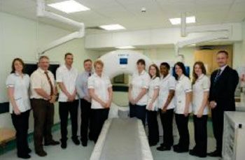 Image: Nevill Hall Hospital, part of Aneurin Bevan University Health Board, has become the first hospital in the United Kingdom to install a Somatom Definition Edge CT system from Siemens Healthcare. The addition of the new system has enabled the hospital to enhance image quality while keeping doses to a minimum, allowing for the delivery of rapid and effective diagnostic services (Photo courtesy of Siemens).