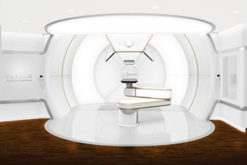 Image: The ProBeam system treatment room (Photo courtesy of Varian Medical Systems).