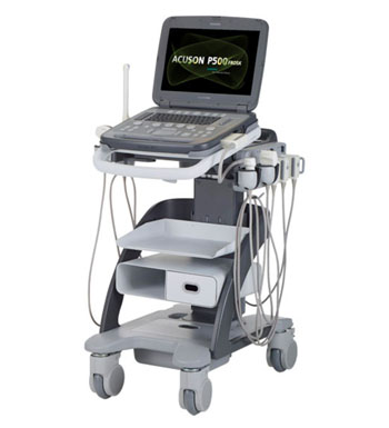 Image: The Acuson p500 ultrasound system FROSK edition (Photo courtesy of Siemens Healthcare).