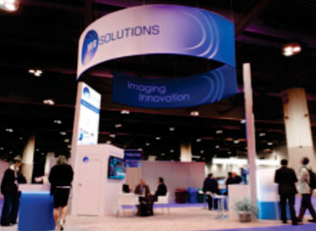 Image: The MR Solutions’ Exhibition Stand at the ISMRM 2015 and SNMMI 2015 shows (photo courtesy of MR Solutions).