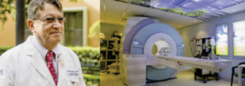 Image: Dr. Jorge Fernández de la Torre and the MRI at San José Tec (Photo courtesy of Siemens).